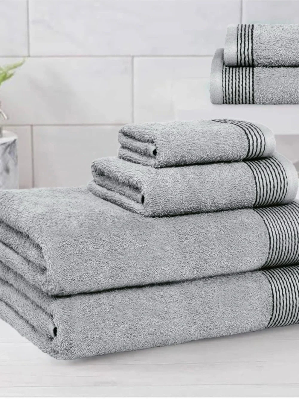 Belizzi Home 100% Cotton Ultra Soft 6 Pack Towel Set. NEW